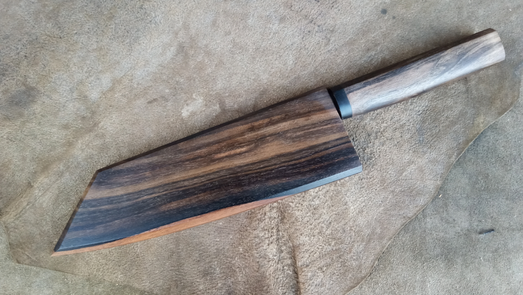 Bunka handgemaakt koksmes in VG10-staal en walnoothout